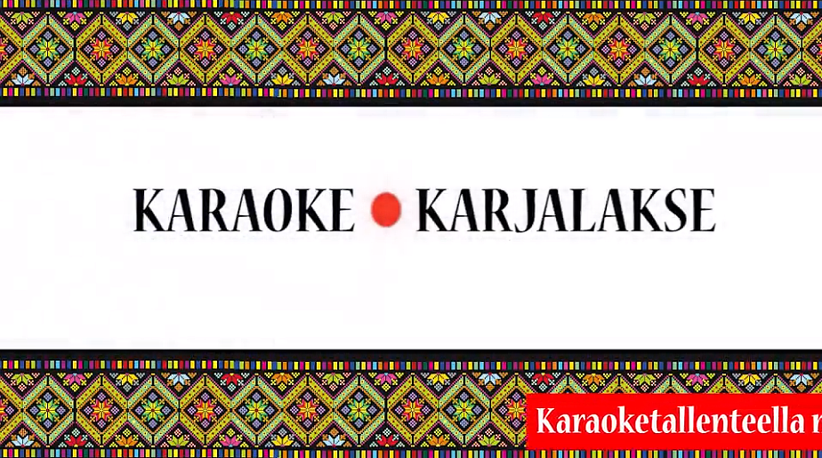 Karaoke Karjalakse-videon screenshot Pajot Folkin facebook-sivuilta.