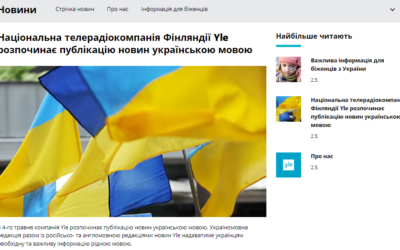 Yle aloittaa ukrainankieliset uutiset